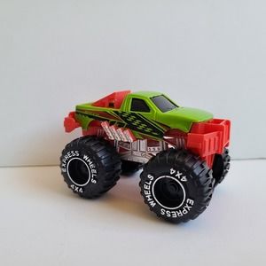 5/$12 Express Wheels 4 x 4 Monster Truck Toy Green Red Speed Greenbrier
